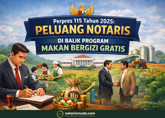 Perpres 115 Tahun 2025 membuka peluang besar bagi Notaris dalam merancang kerja sama, kontrak, dan kepastian hukum Program Makan Bergizi Gratis.