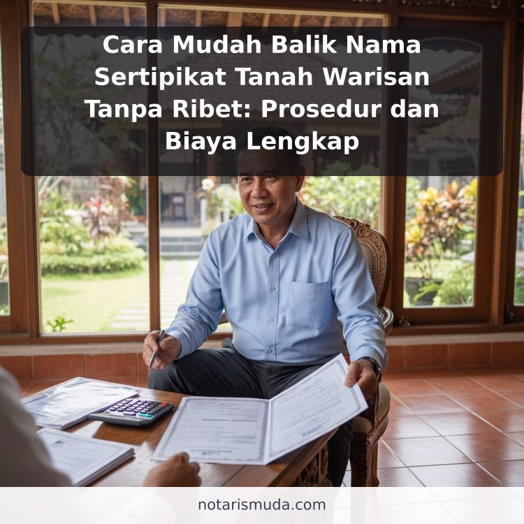 Cara Mudah Balik Nama Sertipikat Tanah Warisan Tanpa Ribet: Prosedur dan Biaya Lengkap
