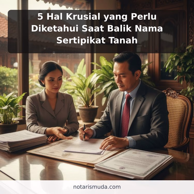 5 Hal Krusial yang Perlu Diketahui Saat Balik Nama Sertipikat Tanah
