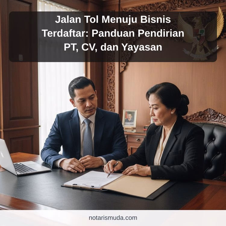 Jalan Tol Menuju Bisnis Terdaftar: Panduan Pendirian PT, CV, dan Yayasan
