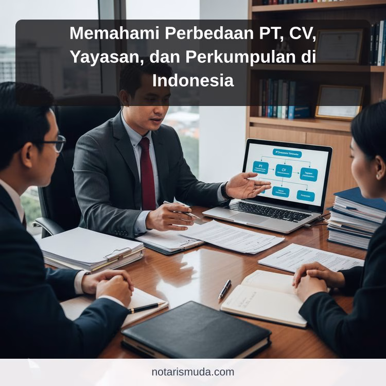 Memahami Perbedaan PT, CV, Yayasan, dan Perkumpulan di Indonesia